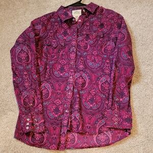 Ariat Pink Paisley Button-Up Shirt